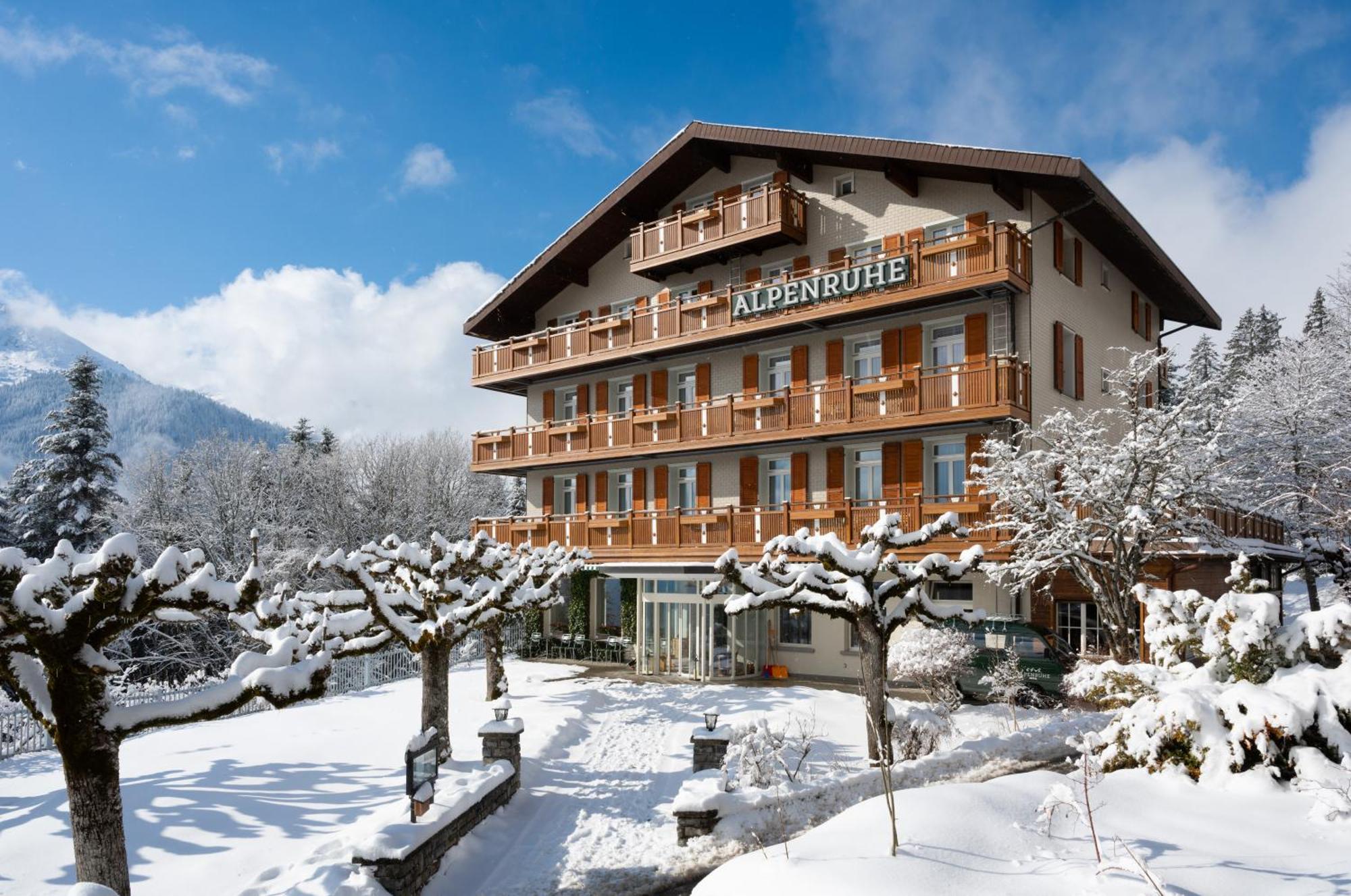 Hotel Alpenruhe - Vintage Design Hotel Венген Экстерьер фото